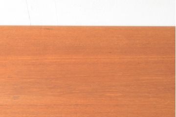 和製ビンテージ　日田工芸　無垢材　希少なミャンマーチーク材を贅沢に使用したダイニングテーブル(4人掛け、6人掛け、食卓、作業台、ヴィンテージ)(R-067766)
