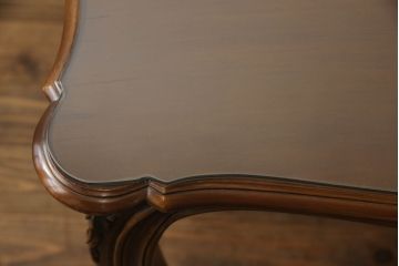 中古　美品　カリモク家具(karimoku)　domani(ドマーニ)　Louis(ルイ)XVシリーズ　優雅な佇まいが魅力的なダイニングテーブル(食卓、6人掛け、8人掛け)(定価約55万円)(R-067769)