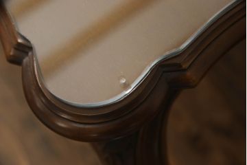 中古　美品　カリモク家具(karimoku)　domani(ドマーニ)　Louis(ルイ)XVシリーズ　優雅な佇まいが魅力的なダイニングテーブル(食卓、6人掛け、8人掛け)(定価約55万円)(R-067769)