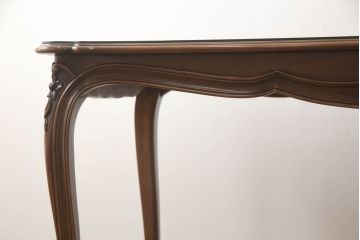 中古　美品　カリモク家具(karimoku)　domani(ドマーニ)　Louis(ルイ)XVシリーズ　優雅な佇まいが魅力的なダイニングテーブル(食卓、6人掛け、8人掛け)(定価約55万円)(R-067769)