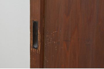 アンティーク建具　杉材　落ち着いた和の空間を演出する板戸窓2枚セット(引き戸)(R-067777)
