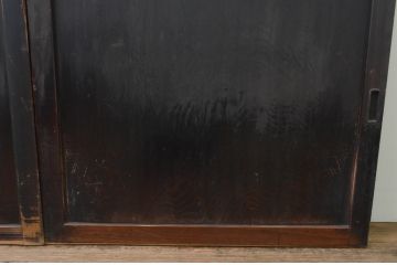 アンティーク建具　杉材　和モダンな空間作りにおすすめな板戸窓2枚セット(引き戸)(R-067779)