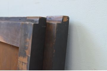 アンティーク建具　杉材　和モダンな空間作りにおすすめな板戸窓2枚セット(引き戸)(R-067779)