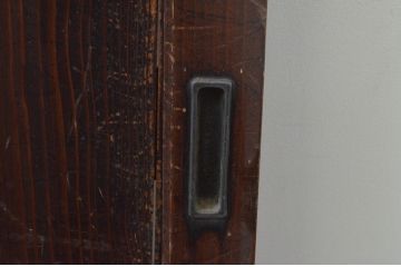 アンティーク建具　杉材　落ち着いた和の空間を演出する板戸2枚セット(引き戸)(R-067780)