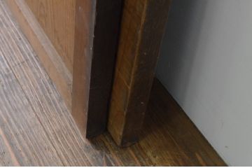 アンティーク建具　杉材　落ち着いた和の空間を演出する板戸2枚セット(引き戸)(R-067780)