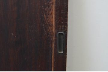 アンティーク建具　杉材　落ち着いた和の空間を演出する板戸窓2枚セット(引き戸)(R-067781)