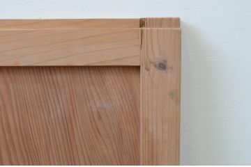 アンティーク建具　杉材　経年を感じさせる木味が魅力の板戸窓2枚セット(引き戸)(R-067782)