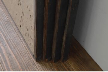 アンティーク建具　和モダンな空間を演出する書院戸4枚セット(引き戸、障子戸、窓)(R-067794)