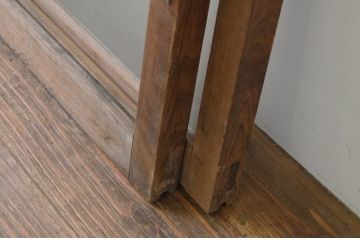 アンティーク建具　レトロな雰囲気漂う小さなガラス窓2枚セット(引き戸、ガラス戸)(R-067797)
