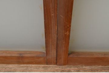 アンティーク建具　レトロな空間作りにおすすめなガラス窓2枚セット(引き戸、ガラス戸)(R-067801)