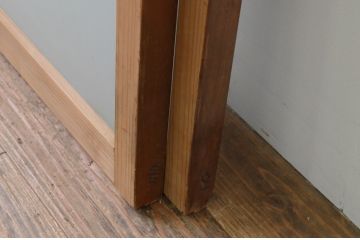アンティーク建具　レトロな空間作りにおすすめなガラス窓2枚セット(引き戸、ガラス戸)(R-067801)