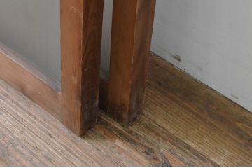 アンティーク建具　インテリアに合わせやすいシンプルなガラス窓2枚セット(引き戸、ガラス戸)(R-067802)
