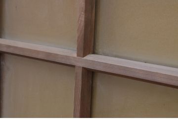 アンティーク建具　大正ロマンな空間づくりにおすすめのガラス窓2枚セット(ガラス戸、引き戸)(R-067809)