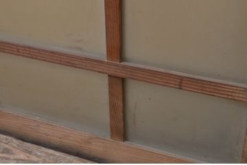 アンティーク建具　大正ロマンな空間づくりにおすすめのガラス窓2枚セット(ガラス戸、引き戸)(R-067809)