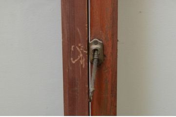 アンティーク建具　ノスタルジックな雰囲気を醸し出すガラス窓4枚セット(ガラス戸、引き戸)(R-067813)