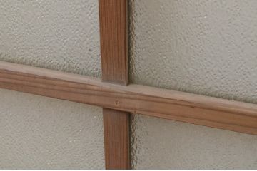 アンティーク建具　レトロな雰囲気が溢れるダイヤガラス窓2枚セット(ガラス戸、引き戸)(R-067821)