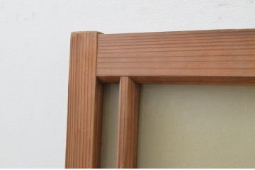 アンティーク建具　大正ロマンの雰囲気溢れるガラス窓1枚(ガラス戸、引き戸)(R-067822)