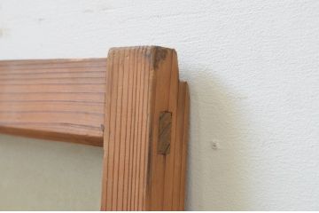 アンティーク建具　大正ロマンの雰囲気溢れるガラス窓1枚(ガラス戸、引き戸)(R-067822)