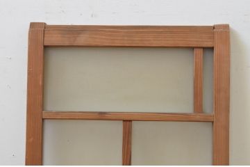 アンティーク建具　大正ロマンの雰囲気溢れるガラス窓1枚(ガラス戸、引き戸)(R-067822)