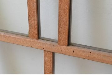 アンティーク建具　大正ロマンの空間を演出するガラス窓2枚セット(ガラス戸、引き戸)(R-067824)