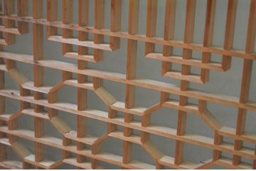 アンティーク建具　両面ガラス　和モダンな雰囲気づくりにおすすめの書院戸2枚セット(組子、引き戸、ガラス戸)(R-067825)