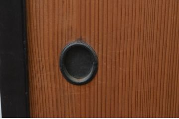 アンティーク建具　杉材　美しい柾目が魅力の板戸窓2枚セット(引き戸)(R-067830)
