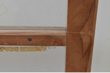 アンティーク建具　レトロな雰囲気が魅力のガラス窓2枚セット(引き戸、ガラス戸)(R-067865)