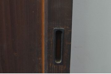 アンティーク建具　杉材　和の空間づくりにおすすめの板戸窓2枚セット(引き戸)(R-067871)