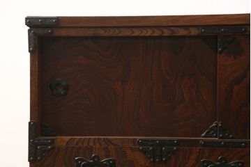 中古　美品　岩谷堂箪笥　和モダンな空間にも取り入れやすいテレビ台(ローボード、テレビボード、リビングボード、サイドボード、タンス、収納箪笥)(R-067880)