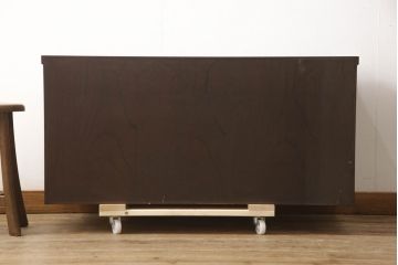 中古　美品　岩谷堂箪笥　和モダンな空間にも取り入れやすいテレビ台(ローボード、テレビボード、リビングボード、サイドボード、タンス、収納箪笥)(R-067880)
