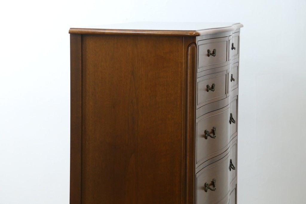 中古　美品　DREXEL HERITAGE(ドレクセルヘリテイジ)　Touraine(ツーレイン)　マホガニー材製の贅沢なアンティーク調チェスト　(R-067912)