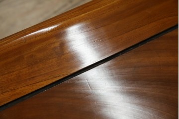 和製アンティーク　最高級　総欅(ケヤキ)材　滑らかな曲線と透かし彫りが美しい!上質な空間を演出する座卓　(R-067918)