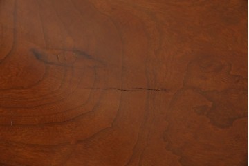 和製アンティーク　最高級　総欅(ケヤキ)材　滑らかな曲線と透かし彫りが美しい!上質な空間を演出する座卓　(R-067918)