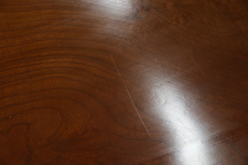 和製アンティーク　最高級　総欅(ケヤキ)材　滑らかな曲線と透かし彫りが美しい!上質な空間を演出する座卓　(R-067918)