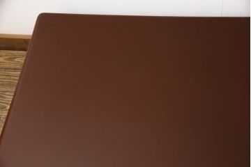 希少!!　中古　美品　京塗り　朱色(朱塗り)　シンプルで品のある佇まいが魅力的な座卓(ローテーブル、センターテーブル、漆塗り)(R-067919)