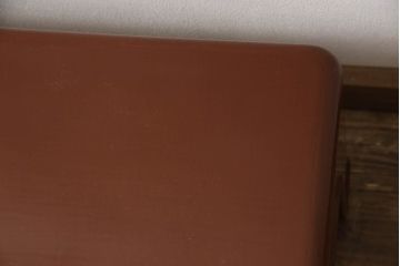 希少!!　中古　美品　京塗り　朱色(朱塗り)　シンプルで品のある佇まいが魅力的な座卓(ローテーブル、センターテーブル、漆塗り)(R-067919)