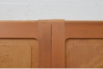 ビンテージ建具　杉材一枚板　数寄屋で使われていた高級板戸窓4枚セット(引き戸、ヴィンテージ)(R-067946)