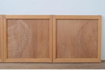 ビンテージ建具　杉材一枚板　数寄屋で使われていた高級板戸窓4枚セット(引き戸、ヴィンテージ)(R-067946)