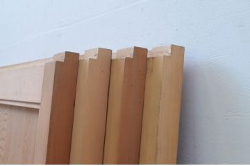 ビンテージ建具　杉材一枚板　数寄屋で使われていた高級板戸窓4枚セット(引き戸、ヴィンテージ)(R-067946)