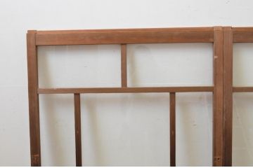 アンティーク建具　杉材　大正ロマンの雰囲気漂うガラス窓2枚セット(引き戸、ガラス戸)(R-067950)
