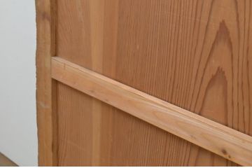 アンティーク建具　杉材　落ち着いた雰囲気が漂う板戸窓2枚セット(引き戸)(R-067951)