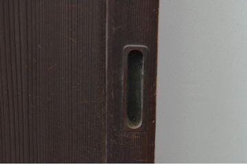 アンティーク建具　杉材　落ち着いた雰囲気が漂う板戸窓2枚セット(引き戸)(R-067963)