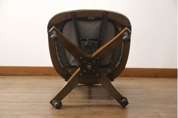 中古　DREXEL HERITAGE(ドレクセルヘリテイジ)　Cameo Classics(キャメオクラシックス)　エレガントで格調高い雰囲気漂うマホガニー材製のデスクチェア(回転椅子、アームチェア、オフィスチェア)(定価約40万円)(R-067972)