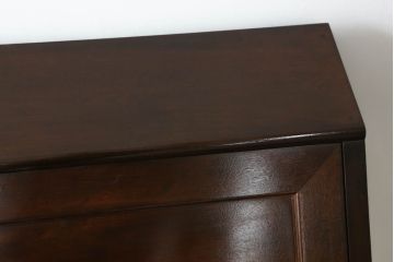 中古　美品　松本民芸家具　スタイリッシュなデザインが美しいライティングビューロー(机、在宅ワーク、在宅用ワークデスク、引き出し、チェスト)(R-067975)