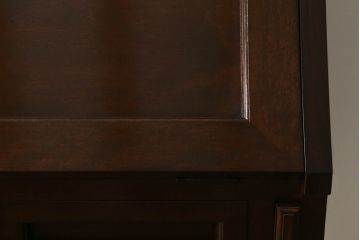 中古　美品　松本民芸家具　スタイリッシュなデザインが美しいライティングビューロー(机、在宅ワーク、在宅用ワークデスク、引き出し、チェスト)(R-067975)