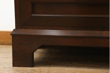 中古　美品　松本民芸家具　スタイリッシュなデザインが美しいライティングビューロー(机、在宅ワーク、在宅用ワークデスク、引き出し、チェスト)(R-067975)