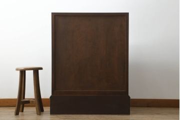 中古　美品　松本民芸家具　スタイリッシュなデザインが美しいライティングビューロー(机、在宅ワーク、在宅用ワークデスク、引き出し、チェスト)(R-067975)