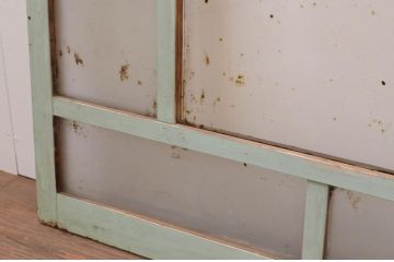 アンティーク建具　ペイント仕上げ限定　大正ロマン　レトロな空間作りにおすすめなガラス窓2枚セット(引き戸、ガラス戸)(R-067983)