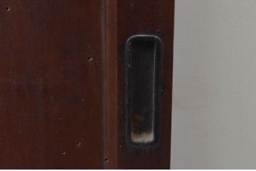 アンティーク建具　落ち着いた空間を演出する板戸窓2枚セット(引き戸)(R-067996)