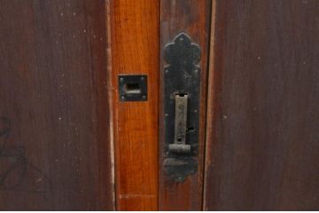 アンティーク建具　和の趣を感じられる板戸窓2枚セット(引き戸)(R-067997)